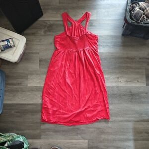 a new day Vibrant Red Backless Dress